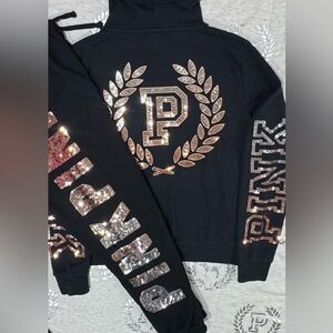 VS PINK VINTAGE OMBRE BLING SET NWOT